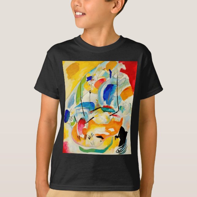 Kandinsky Sea Battle Painting 1913 Tee (Framsida)