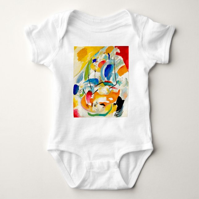 Kandinsky Sea Battle Painting 1913 Tee (Framsida)