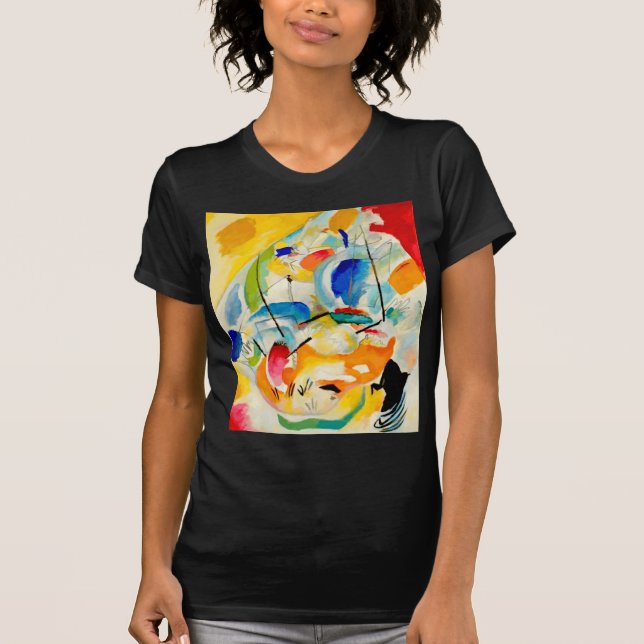 Kandinsky Sea Battle Painting 1913 Tee (Framsida)