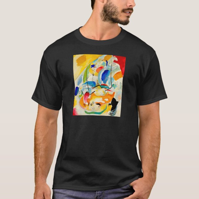 Kandinsky Sea Battle Painting 1913 Tee (Framsida)