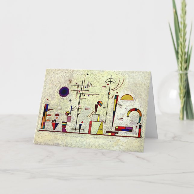 Kandinsky - seriös Roligt, abstrakt konst Kort (Framsida)