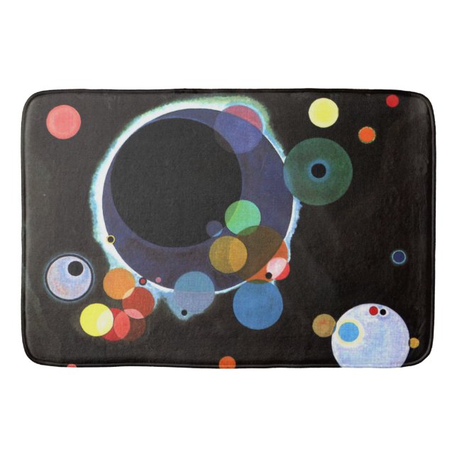 Kandinsky - Several Circles, famous abstract art Badrumsmatta (Framsidan)