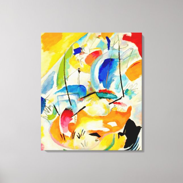 Kandinsky Sjöslag 1913 Canvastryck (Framsida)