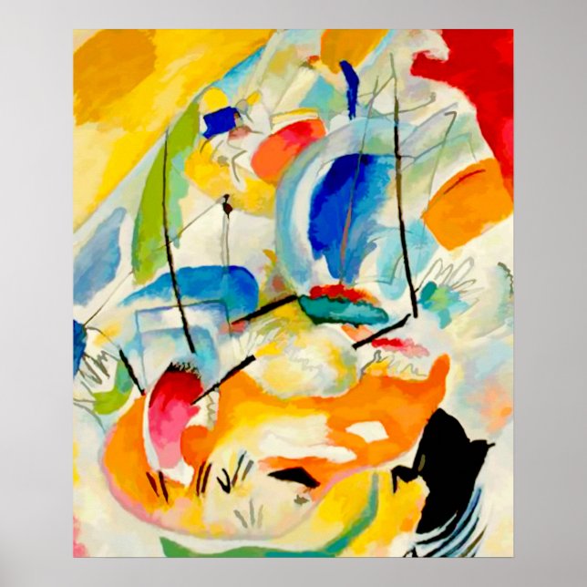 Kandinsky Sjöslag 1913 Poster (Framsidan)