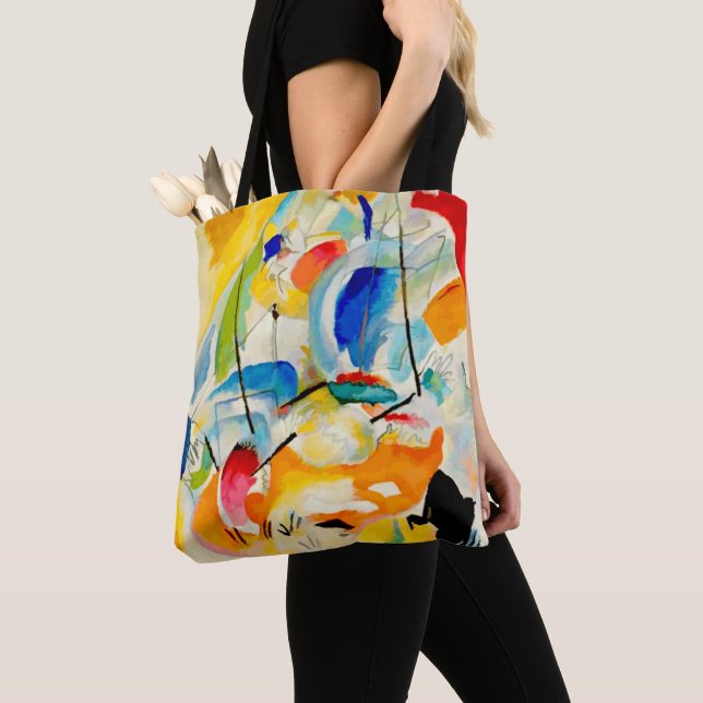 Kandinsky Sjöslag 1913 Tygkasse (Närbild)
