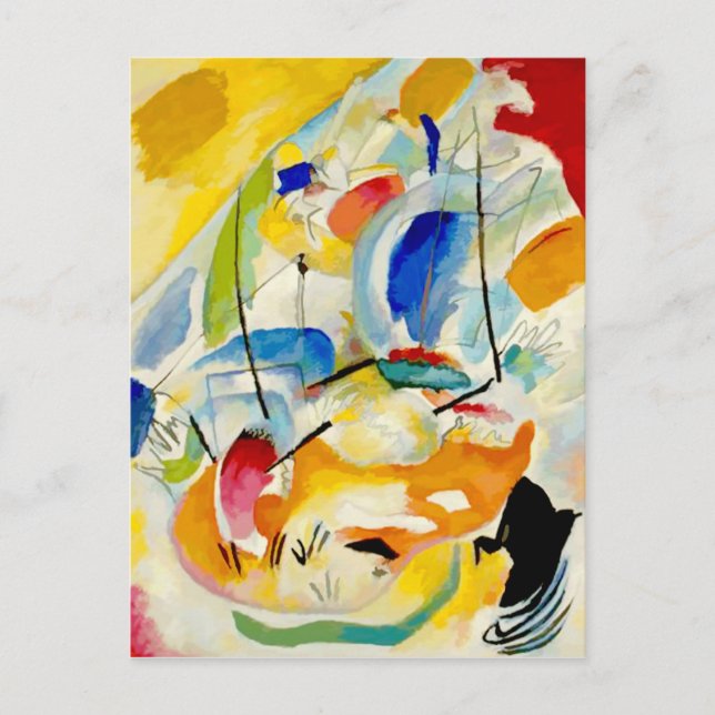 Kandinsky Sjöslag 1913 Vykort (Framsida)