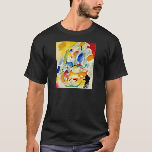 Kandinsky Sjöstrid Målning 1913 T-shirt (Framsida)
