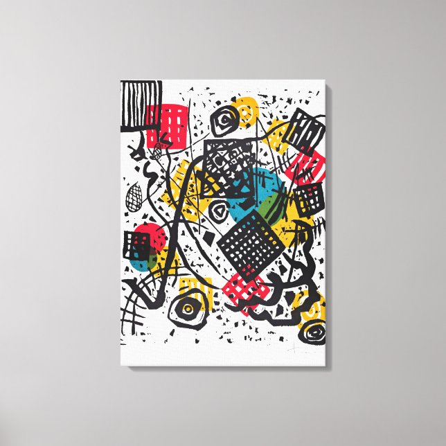 Kandinsky - Små världar V, abstrakt konst Canvastryck (Framsida)
