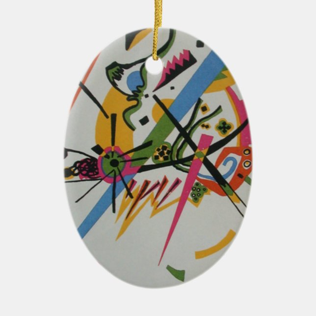 Kandinsky Small Worlds Kleine Welts I Julgransprydnad Keramik (Framsidan)