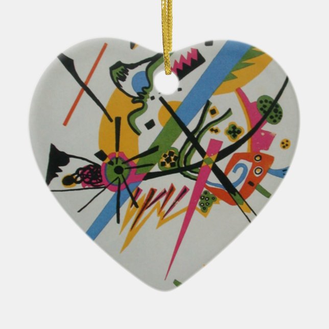 Kandinsky Small Worlds Kleine Welts I Julgransprydnad Keramik (Framsidan)