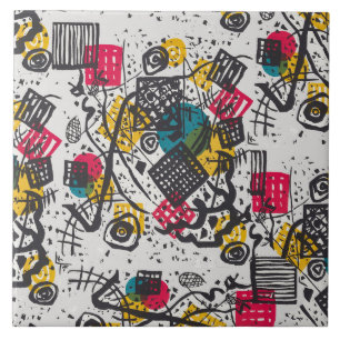 Kandinsky Small Worlds V Abstrakt Classic Kakelplatta