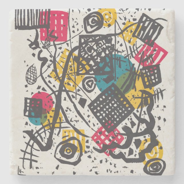 Kandinsky Small Worlds V Abstrakt Classic Stenunderlägg (Framsidan)