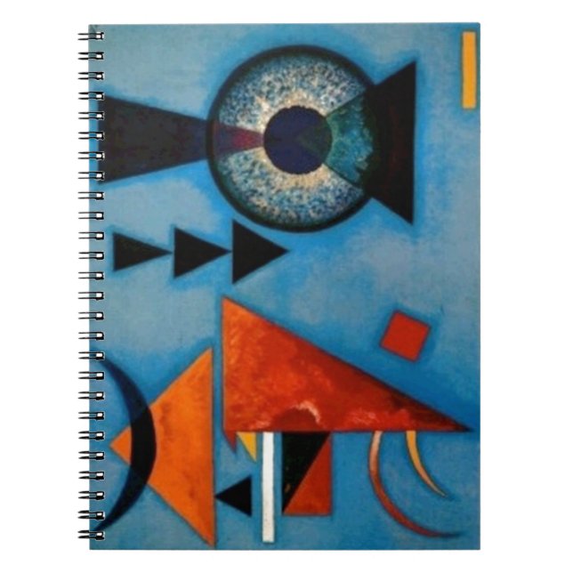 Kandinsky Soft Hard Abstrakt Anteckningsbok Med Spiral (Framsidan)