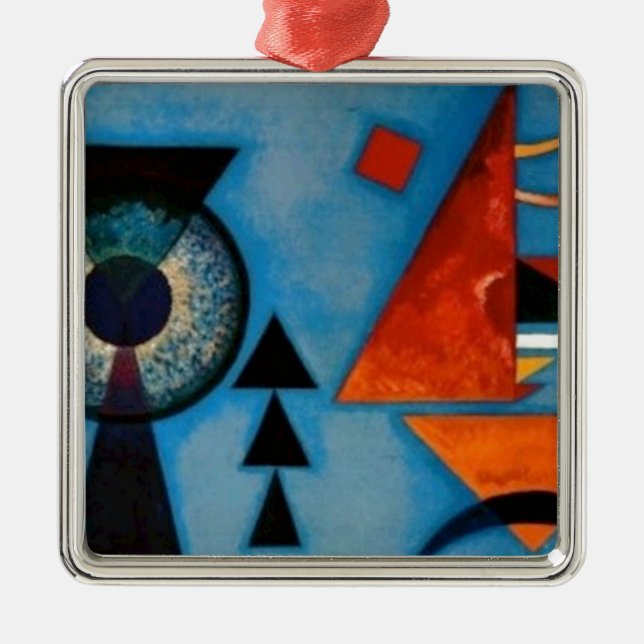 Kandinsky Soft Hard Abstrakt Julgransprydnad Metall (Framsidan)