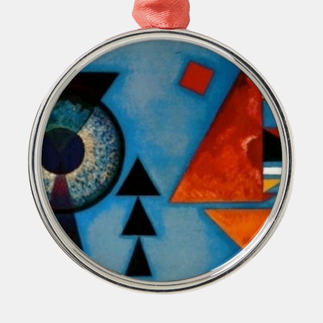 Kandinsky Soft Hard Abstrakt Julgransprydnad Metall (Framsidan)