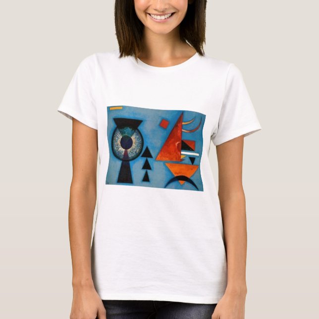 Kandinsky Soft Hard Abstrakt Tee Shirt (Framsida)