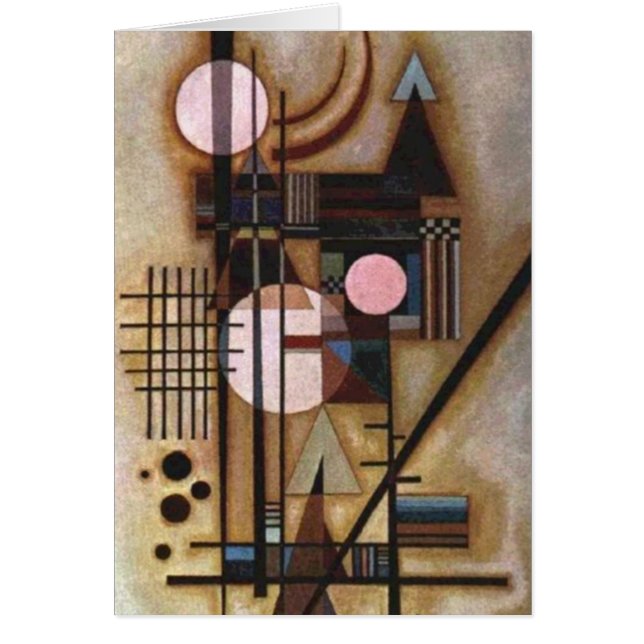 Kandinsky Softened Construction Hälsningskort (Framsidan)