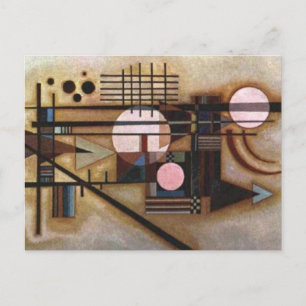 Kandinsky Softened Construction Vykort