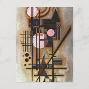 Kandinsky Softened Construction Vykort