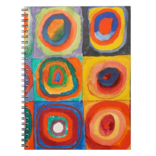 Kandinsky Squares Concentric Circles Anteckningsbok