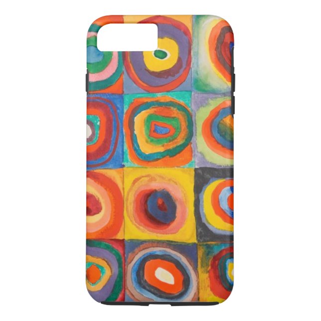 Kandinsky Squares Concentric Circles Case-Mate iPhone Skal (Baksida)