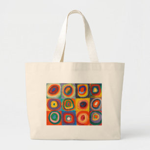 Kandinsky Squares Concentric Circles Jumbo Tygkasse