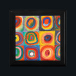 Kandinsky Squares Concentric Circles Minnesask<br><div class="desc">Fack med koncentriska cirklar Canvas Painting av Wassily Kandinsky</div>