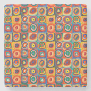 Kandinsky Squares Concentric Circles Stenunderlägg