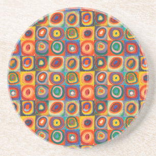 Kandinsky Squares Concentric Circles Underlägg