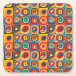 Kandinsky Squares Concentric Circles Underlägg Papper Kvadrat