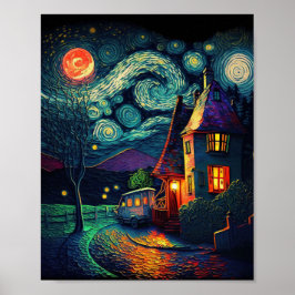 Kandinsky - Starry night Poster
