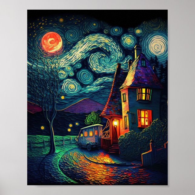 Kandinsky - Starry night Poster (Framsidan)