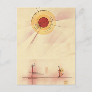 Kandinsky - Strahlen, abstrakt konst, Vykort