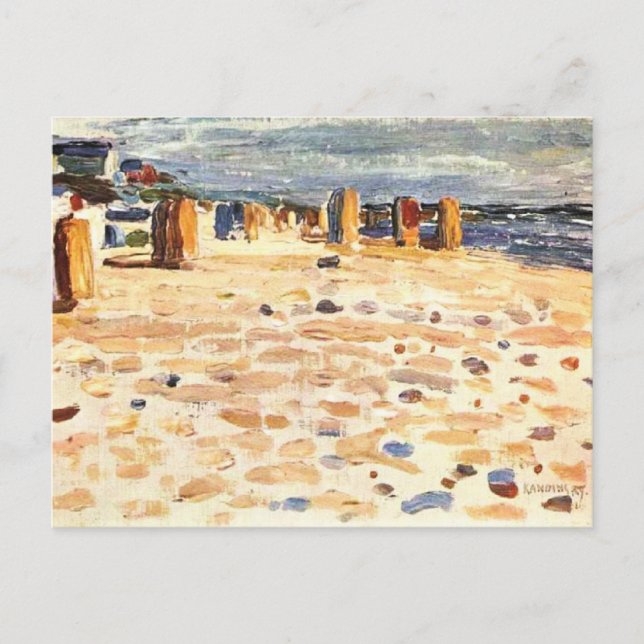 Kandinsky - Strandkorgar i Holland Vykort (Framsida)