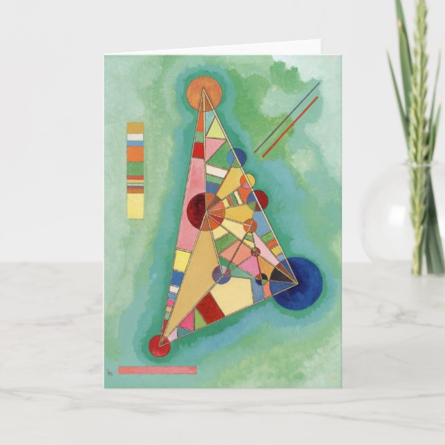 Kandinsky - striangeln Flera Färg Kort (Framsida)
