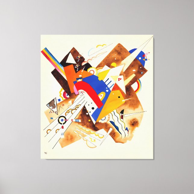 KANDINSKY - STUDIE for ACCENTUATED CORNERS (1922)  Canvastryck (Framsida)