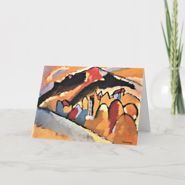 Kandinsky - Studie för hösten Tack Kort (Framsida)