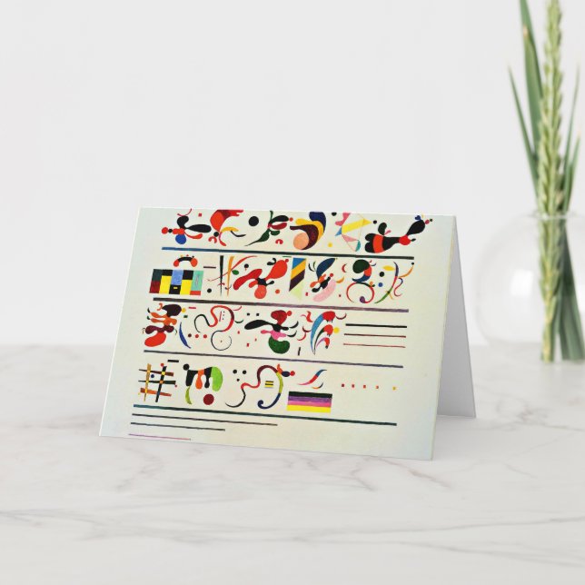 Kandinsky - succession, berömd teckning, kort (Framsida)