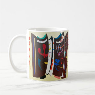 Kandinsky Supplemated Brown Abstrakt Painting Kaffemugg