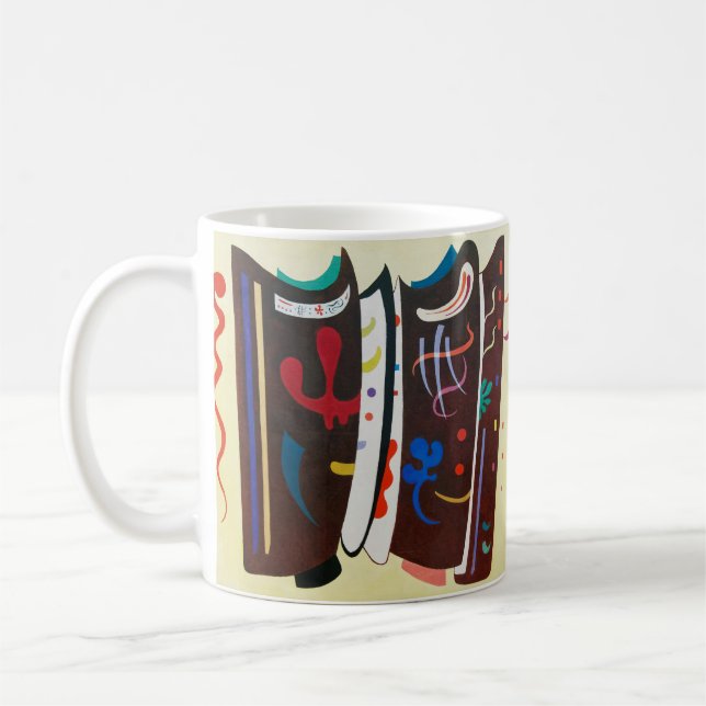 Kandinsky Supplemated Brown Abstrakt Painting Kaffemugg (Vänster)