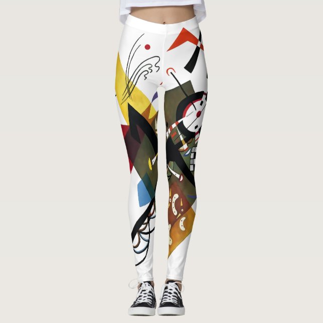 Kandinsky, Sur Blanc 1923 Leggings (Framsida)