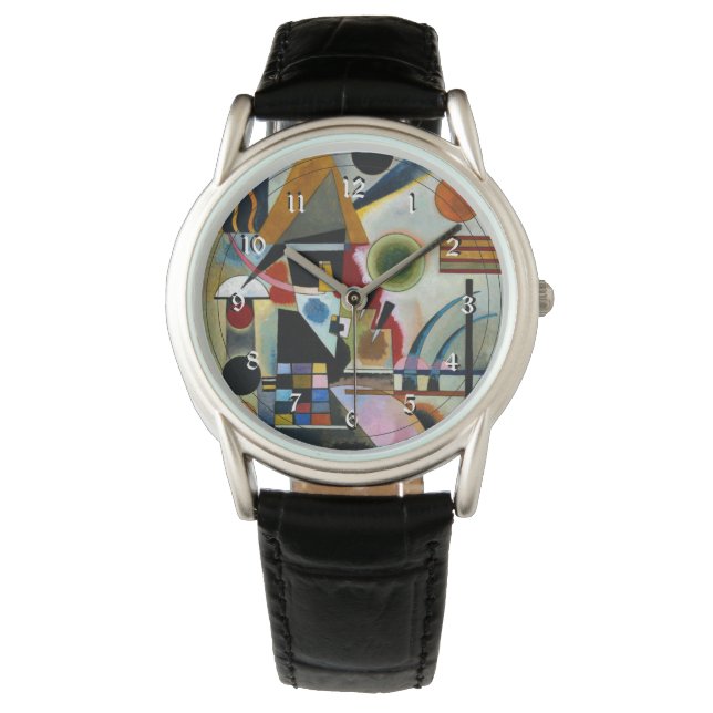 Kandinsky - Svängande, berömd abstrakt målning Armbandsur (Framsida)