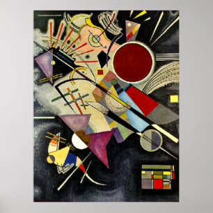 Kandinsky - Svart ackompanjemang Poster