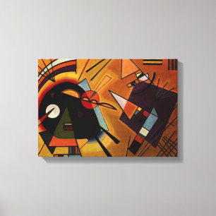 Kandinsky svart och Violet Canvastryck