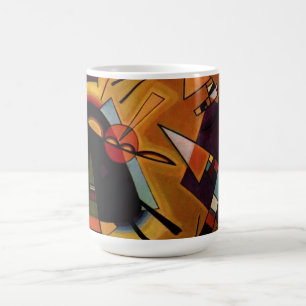 Kandinsky svart och Violetmugg Kaffemugg