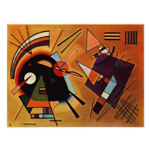 Kandinsky - Svart och Violett, Fototryck