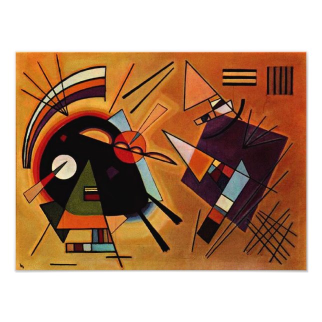 Kandinsky - Svart och Violett, Fototryck (Framsidan)