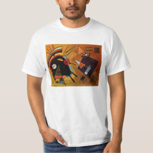 Kandinsky svart och violett T-tröja T Shirt