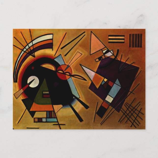 Kandinsky - Svart och Violett, Vykort (Framsida)