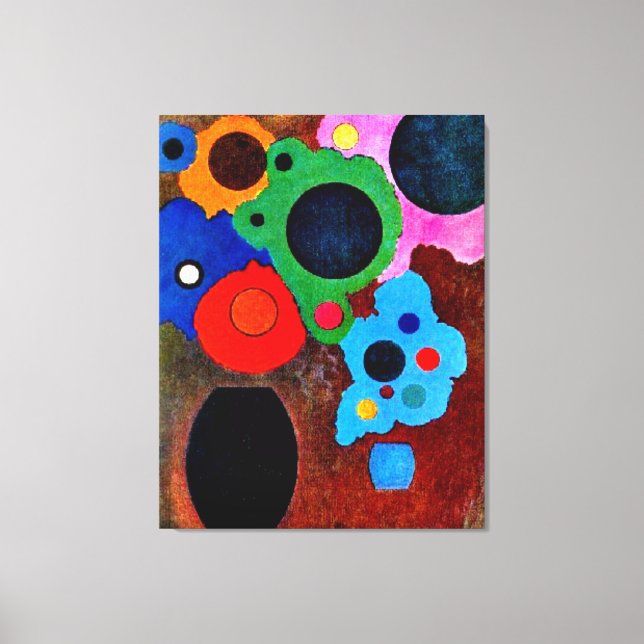 Kandinsky - Svart Ökar, Canvastryck (Framsida)